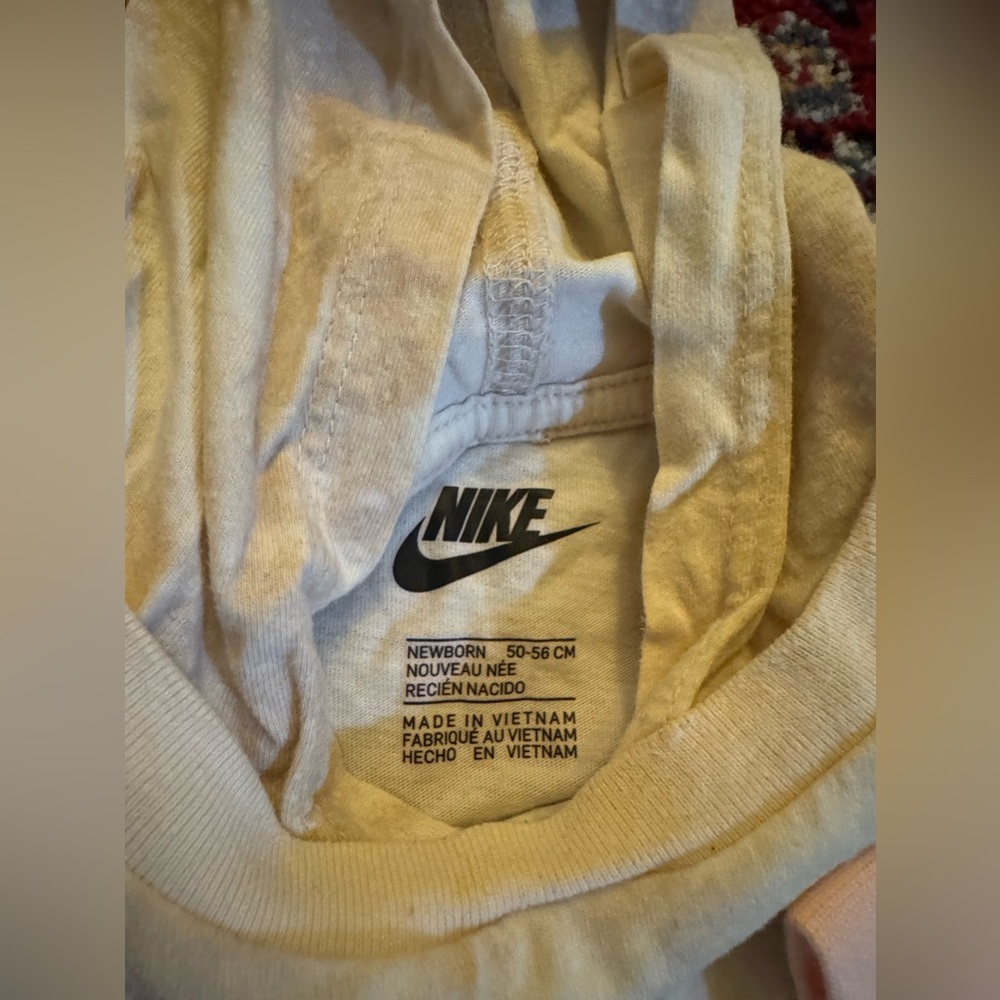Nike Kids Hooded Jumpsuit and Romper Set - Pink and White - Picture 2 of 9